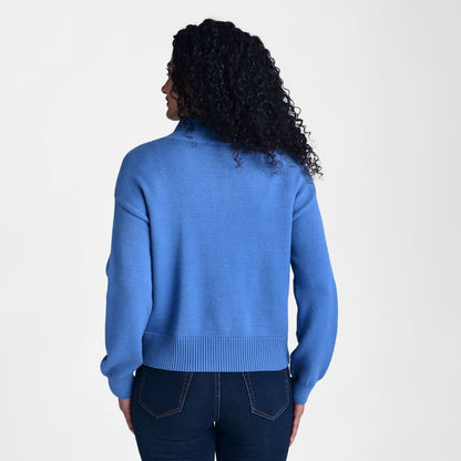 Christopher & Banks Pointelle Half Zip Sweater