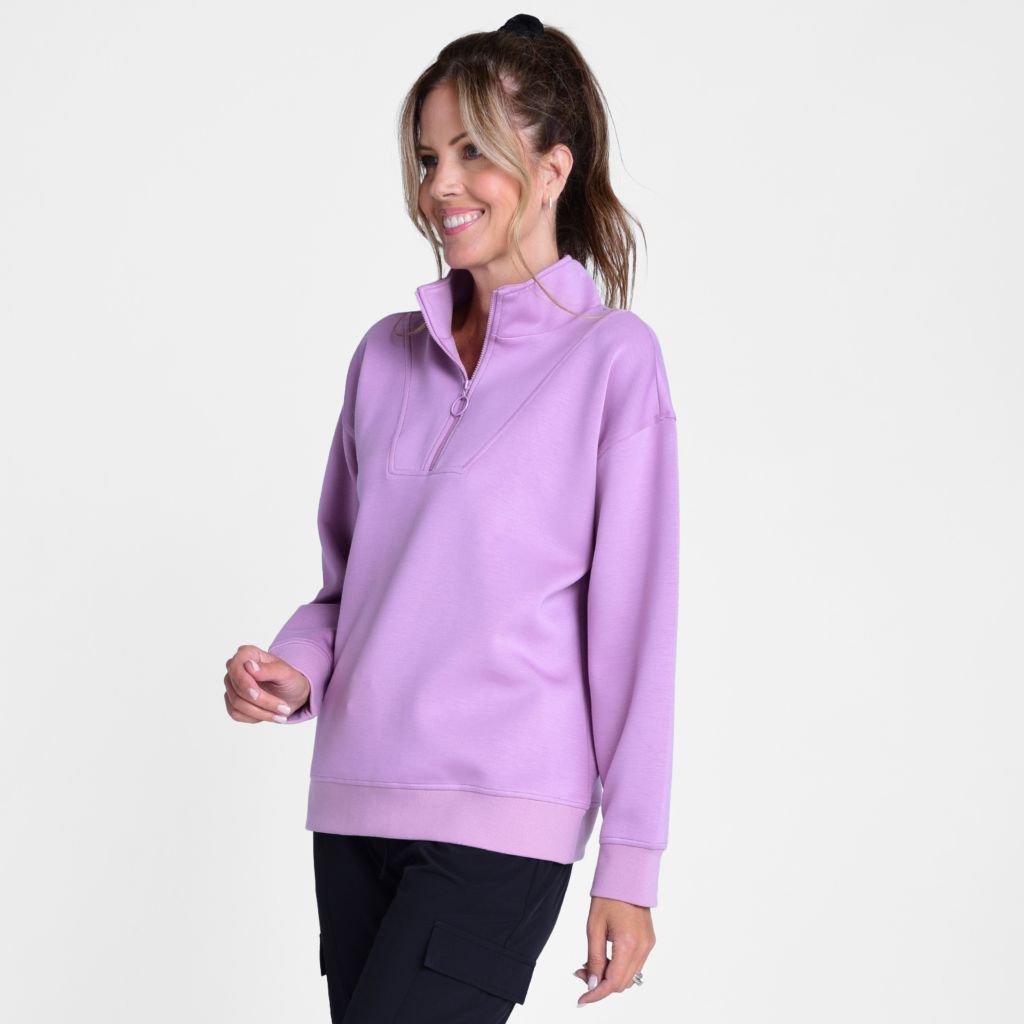 Christopher & Banks Relaxed Restyled Half Zip Top
