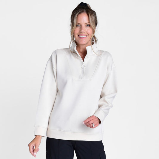Christopher & Banks Relaxed Restyled Half Zip Top