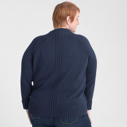 Christopher & Banks Rib Detail Mock Neck Sweater