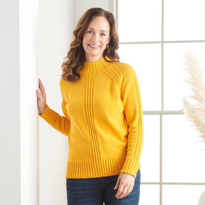 Christopher & Banks Rib Detail Mock Neck Sweater