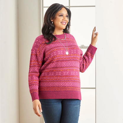 Christopher & Banks Fair Isle Crewneck Sweater