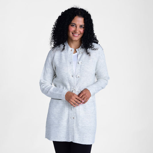 Christopher & Banks Relaxed Restyled Button Front Cardigan