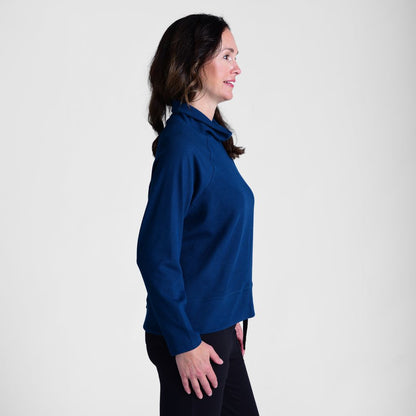 Christopher & Banks Relaxed Restyled Ribbed Turtleneck Top