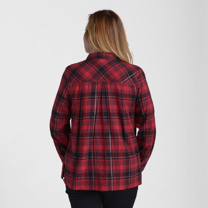 Christopher & Banks Pleat Back Plaid Button Up