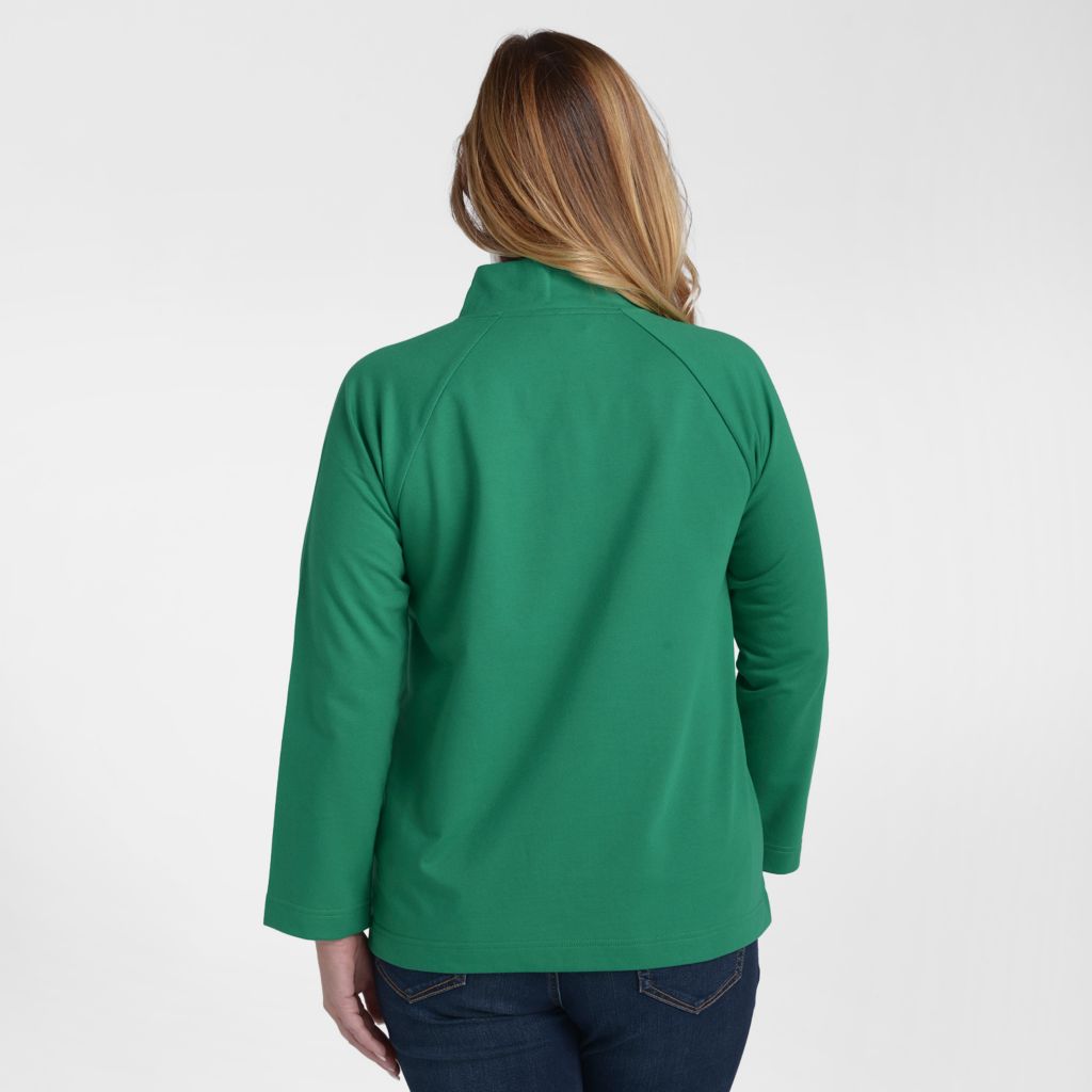 Christopher & Banks Button Detail Sweatshirt