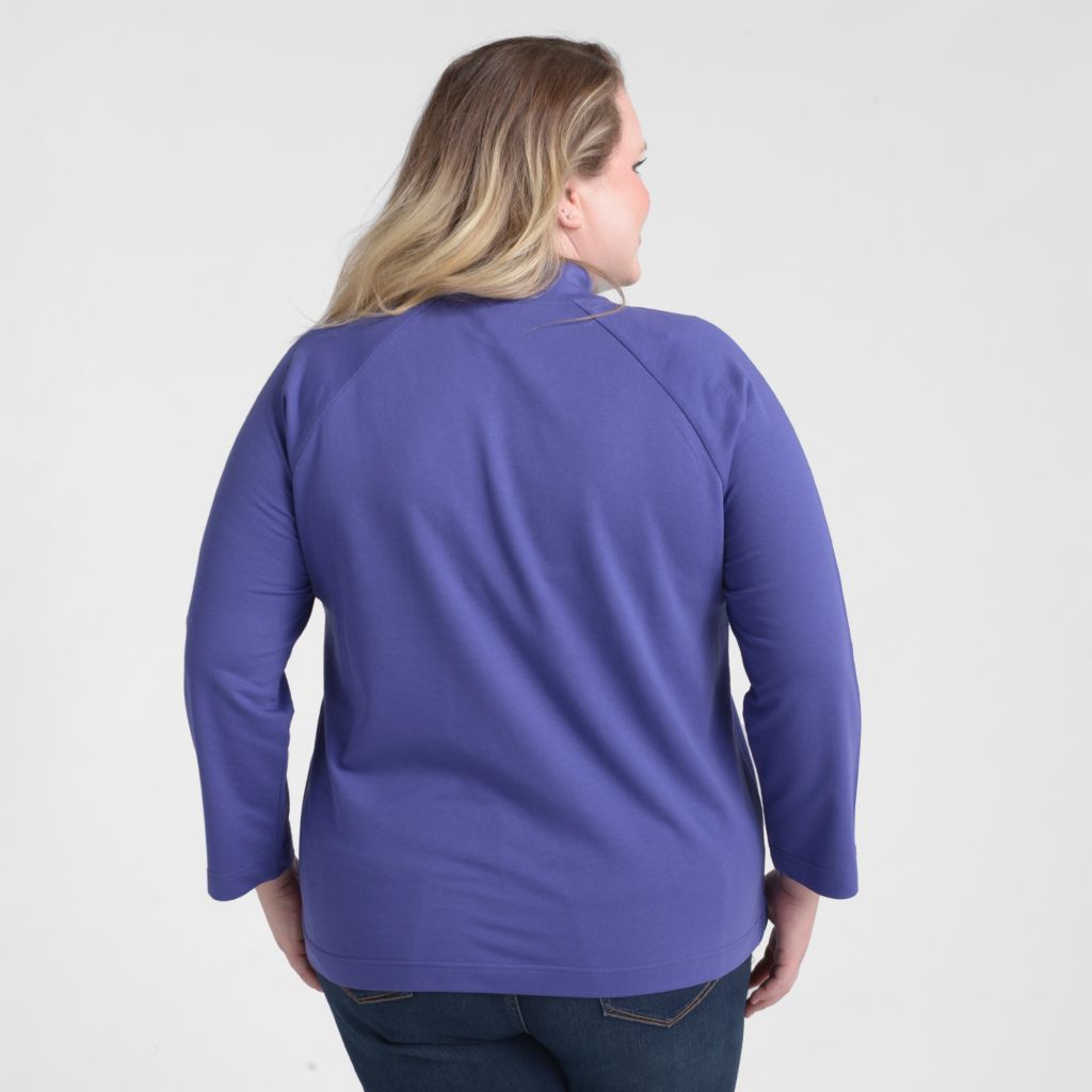 Christopher & Banks Button Detail Sweatshirt