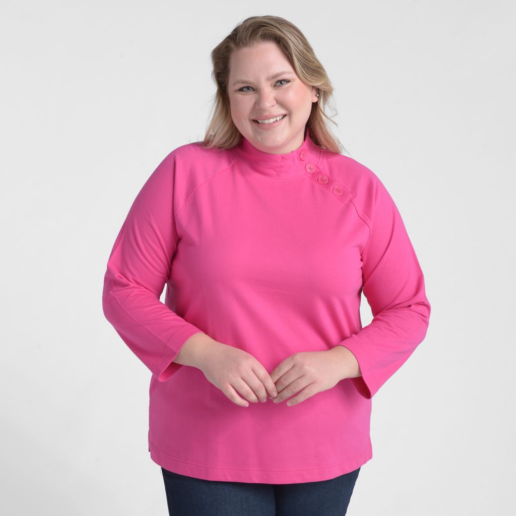 Christopher & Banks Button Detail Sweatshirt