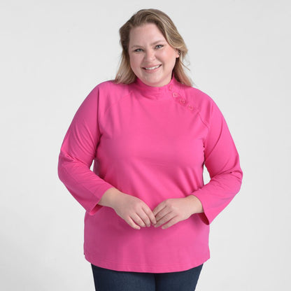 Christopher & Banks Button Detail Sweatshirt