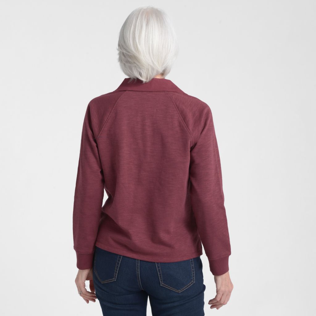 Christopher & Banks Long Sleeve Collared Top