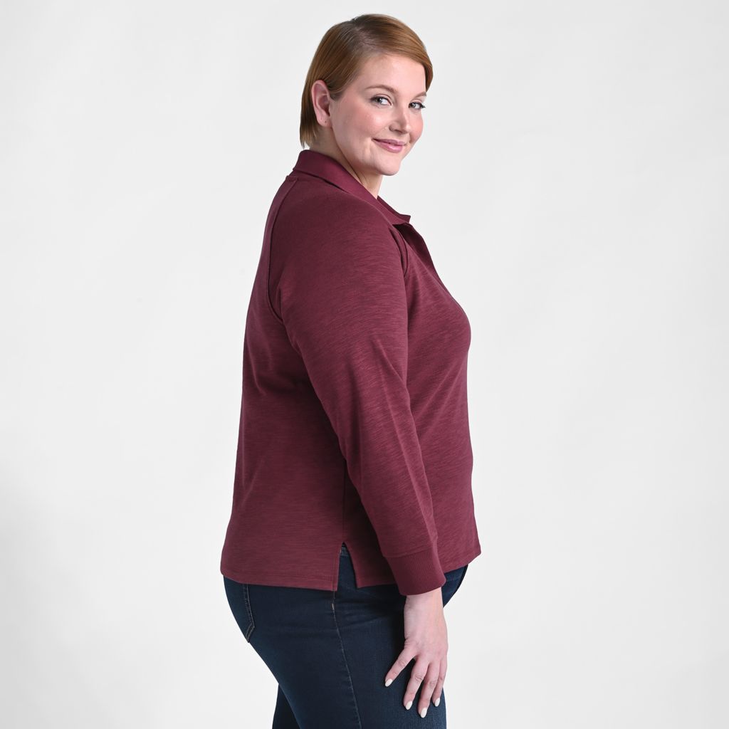 Christopher & Banks Long Sleeve Collared Top