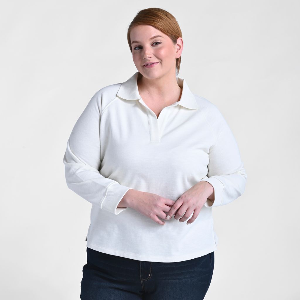 Christopher & Banks Long Sleeve Collared Top