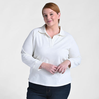 Christopher & Banks Long Sleeve Collared Top