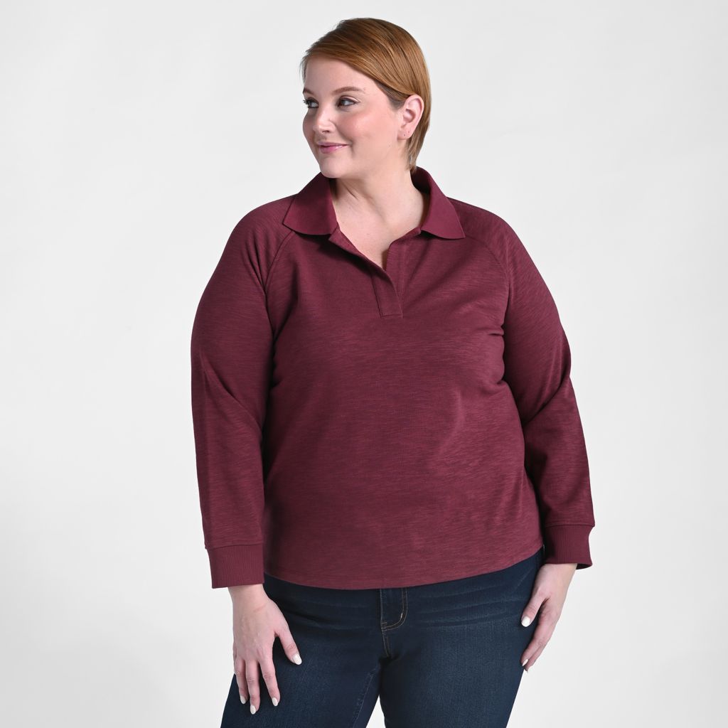 Christopher & Banks Long Sleeve Collared Top