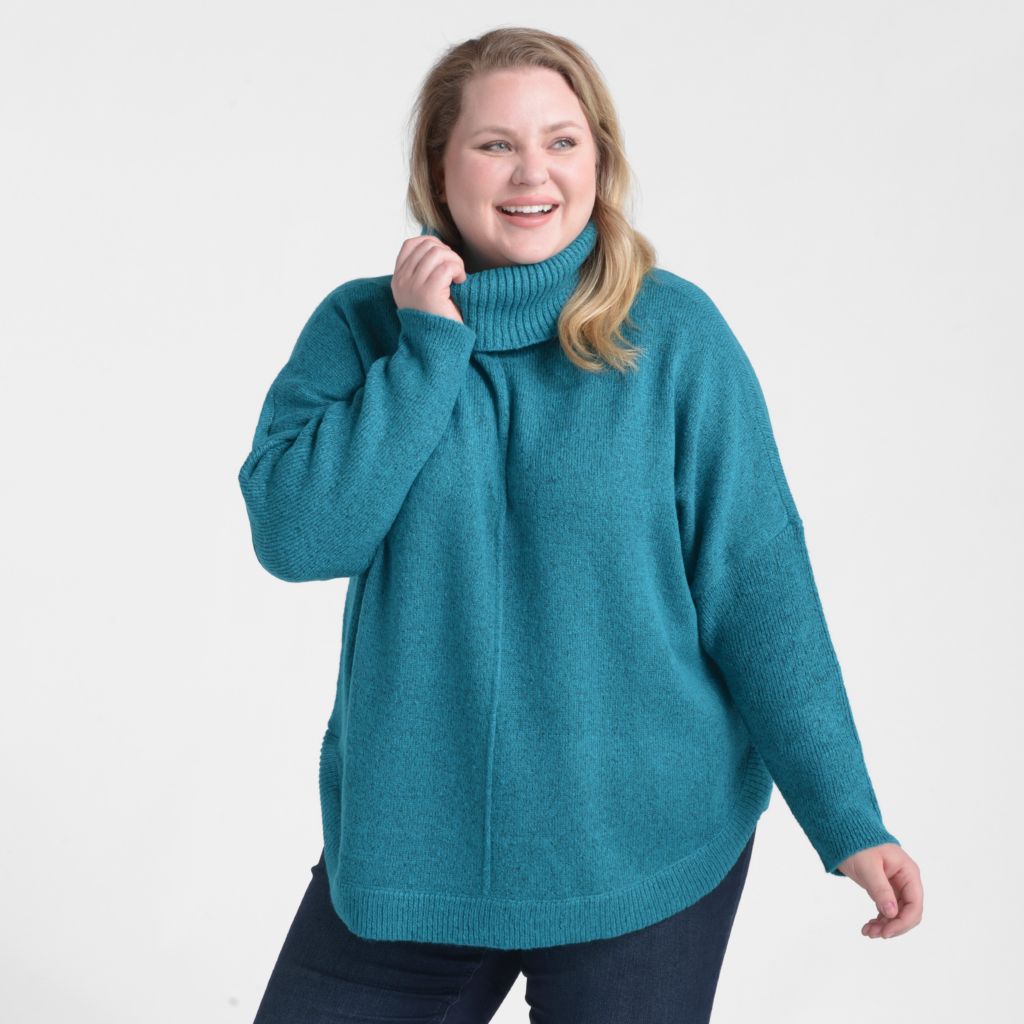 Christopher & Banks Cowl Neck Dolman Sleeve Sweater