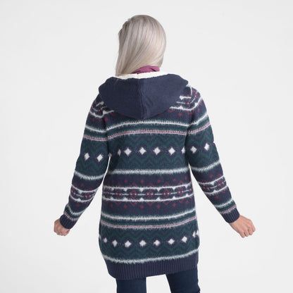 Christopher & Banks Sherpa Lined Hooded Coatigan