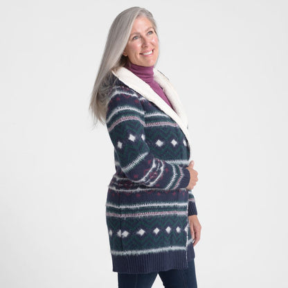 Christopher & Banks Sherpa Lined Hooded Coatigan