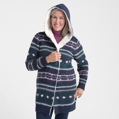 Christopher & Banks Sherpa Lined Hooded Coatigan