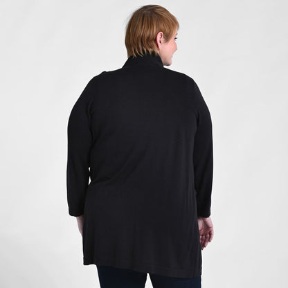 Christopher & Banks Notch Collar Long Cardigan