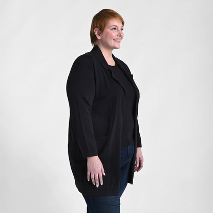 Christopher & Banks Notch Collar Long Cardigan