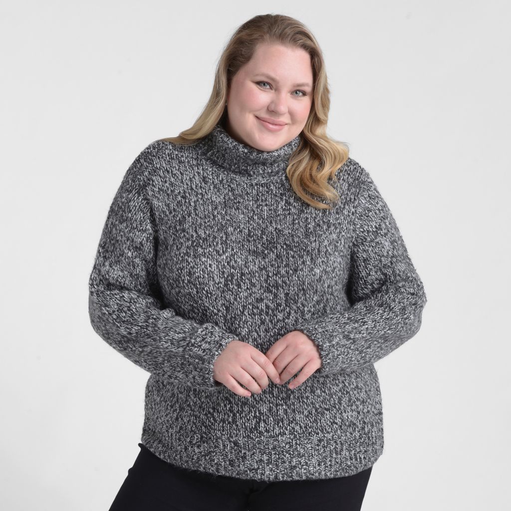 Christopher & Banks Marled Yarn Turtleneck Sweater