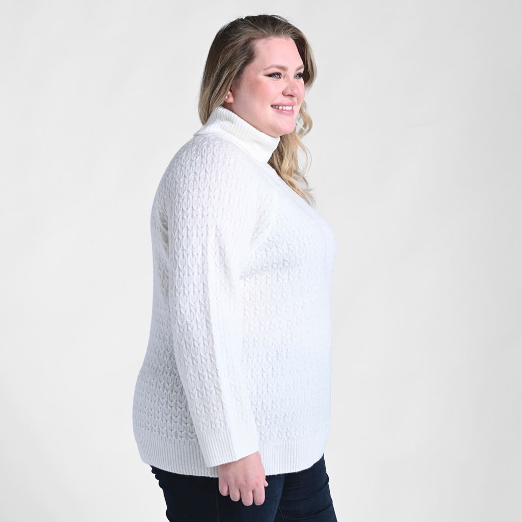 Christopher & Banks Cable Stitch Turtleneck Sweater