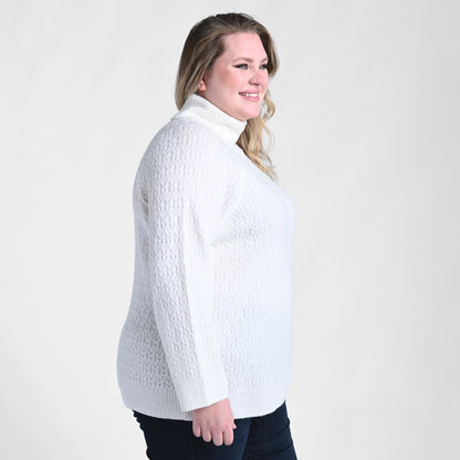 Christopher & Banks Cable Stitch Turtleneck Sweater