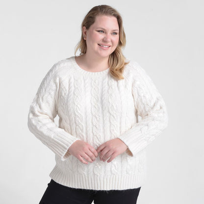 Christopher & Banks Sequin Cable Knit Sweater