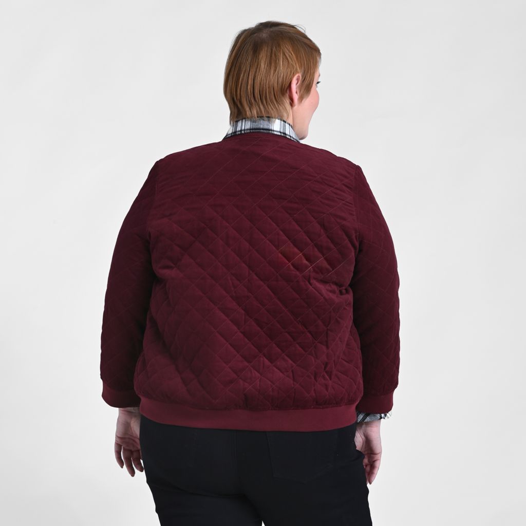 Christopher & Banks Diamond Quilted Bomber Jacket