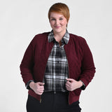 Christopher & Banks Diamond Quilted Bomber Jacket