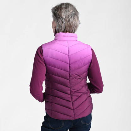 Christopher & Banks Dip Dye Zip Front Vest