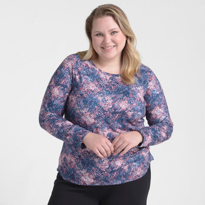 Christopher & Banks Relaxed Restyled Printed Raglan Sleeve Tee