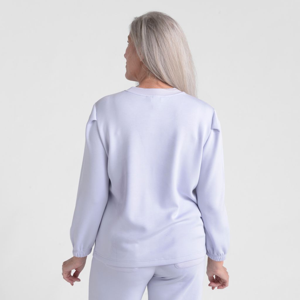 Christopher & Banks Relaxed Restyled Brushed Crew Neck Top