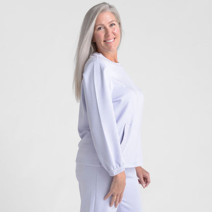 Christopher & Banks Relaxed Restyled Brushed Crew Neck Top