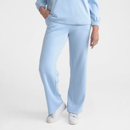 Christopher & Banks Relaxed Restyled Brushed Wide Leg Pull On Pant