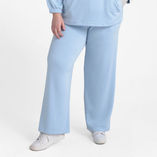 Christopher & Banks Relaxed Restyled Brushed Wide Leg Pull On Pant