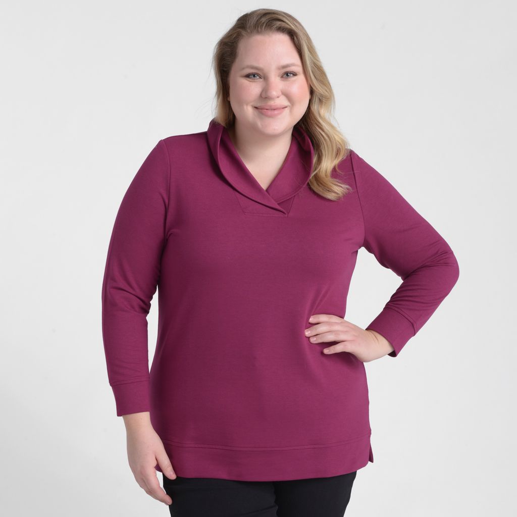 Christopher & Banks Shawl Collar Long Sleeve Tunic