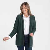 Christopher & Banks Cable Stitch Open Front Cardigan