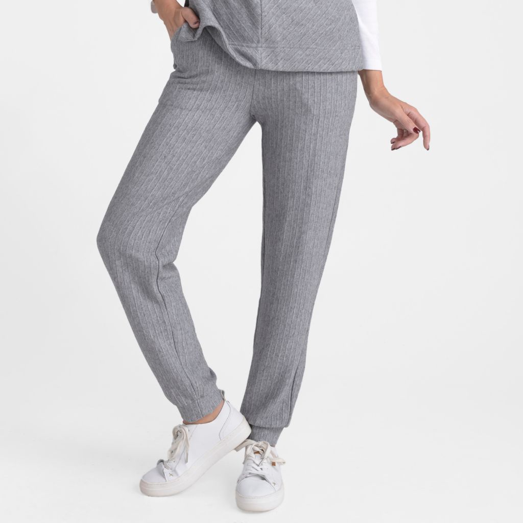 Christopher & Banks Relaxed Restyled Rib Knit Jogger Pant