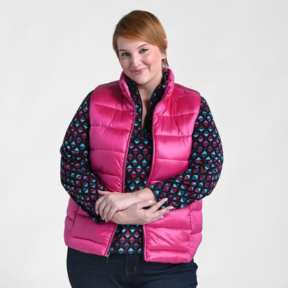 Christopher & Banks Shine Zip Front Vest