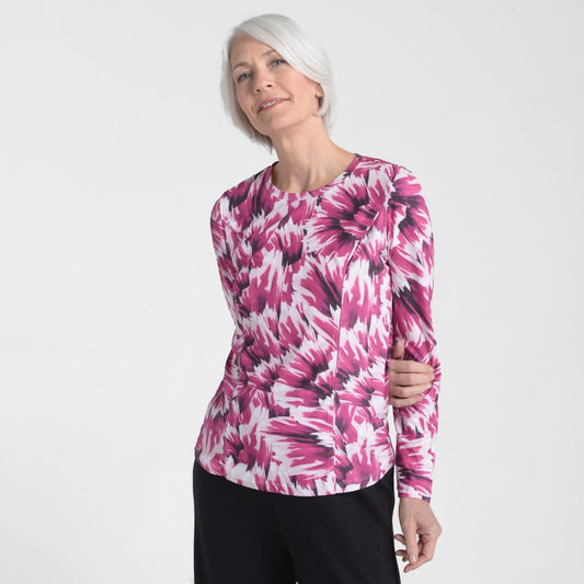 Christopher & Banks Relaxed Restyled Abstract Print Seamed Tee