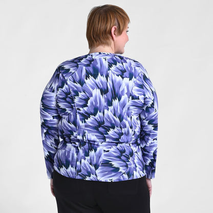 Christopher & Banks Relaxed Restyled Abstract Print Seamed Tee