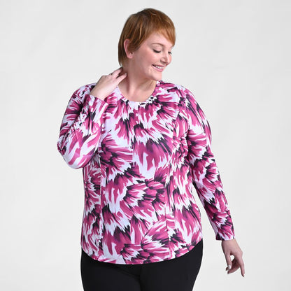 Christopher & Banks Relaxed Restyled Abstract Print Seamed Tee