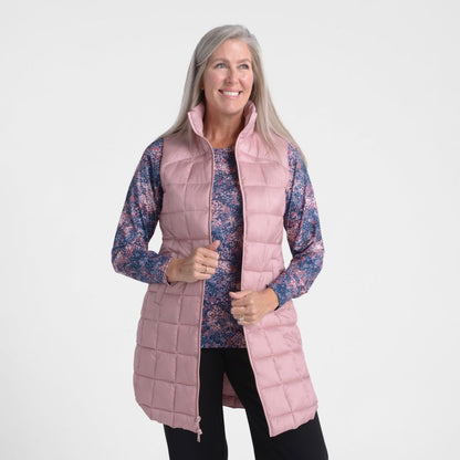 Christopher & Banks Relaxed Restyled Quilted Puffer Long Vest