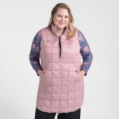Christopher & Banks Relaxed Restyled Quilted Puffer Long Vest