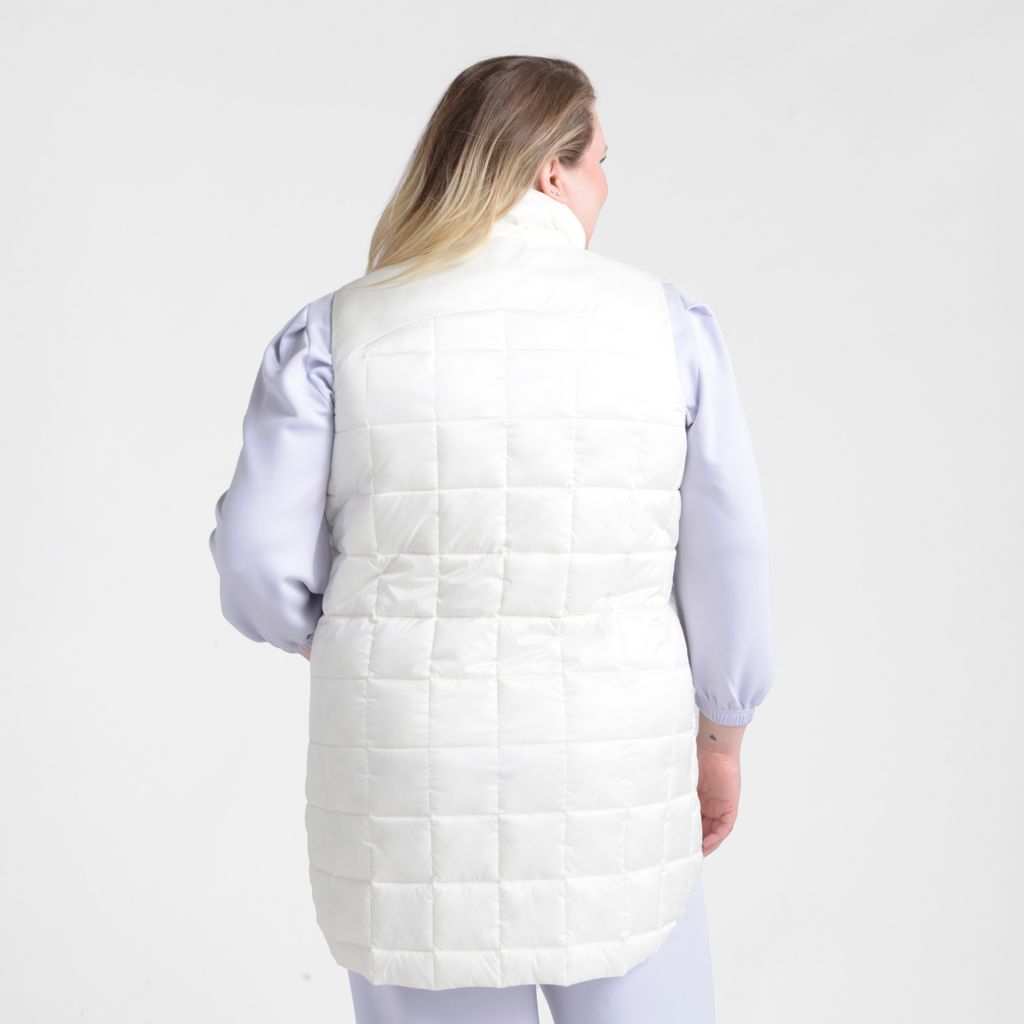 Christopher & Banks Relaxed Restyled Quilted Puffer Long Vest