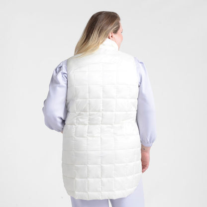 Christopher & Banks Relaxed Restyled Quilted Puffer Long Vest