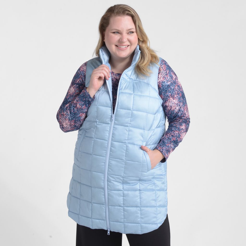 Christopher & Banks Relaxed Restyled Quilted Puffer Long Vest