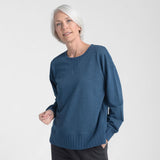 Christopher & Banks Relaxed Restyled Rib Trim Crewneck Top