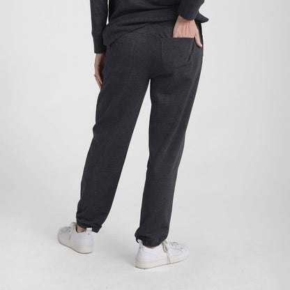 Christopher & Banks Relaxed Restyled Rib Trim Tie Waist Jogger Pant